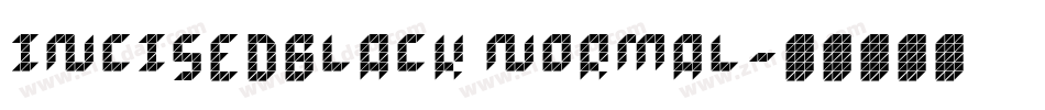 IncisedBlack Normal字体转换